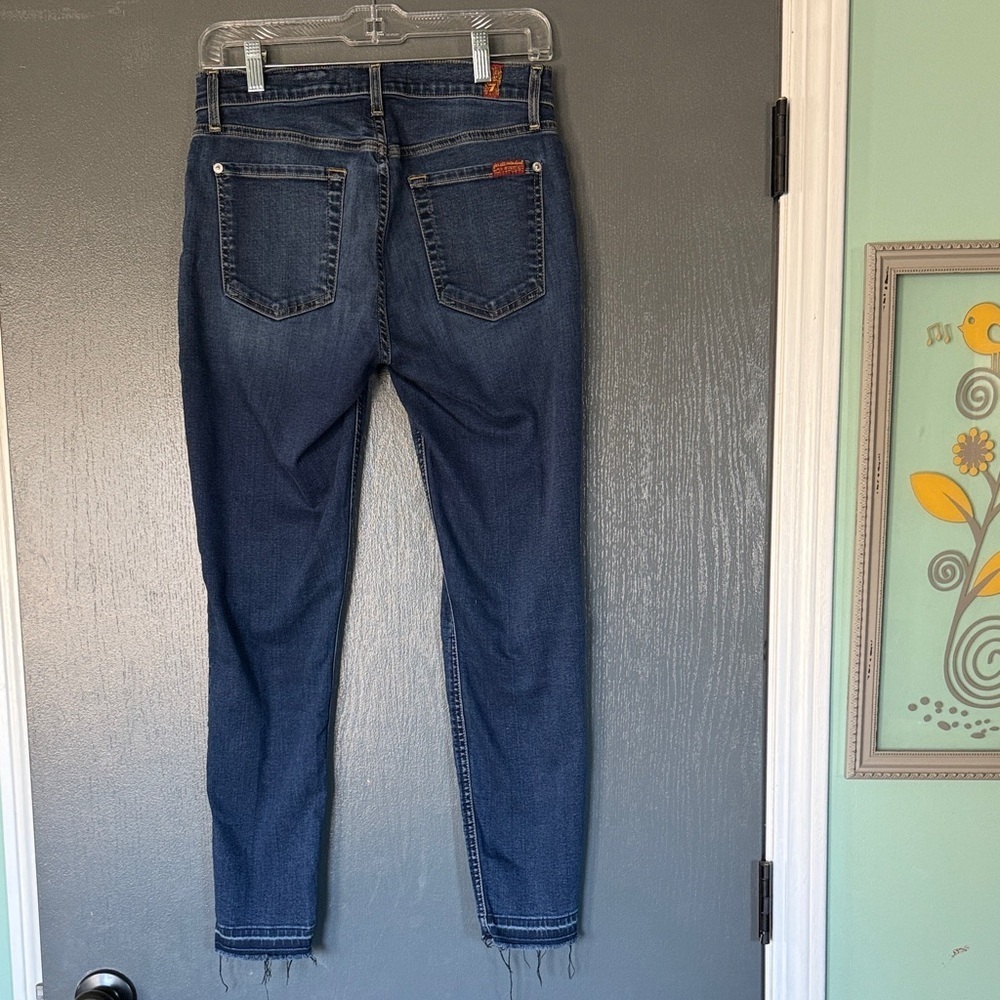 7 For All Mankind Dark Blue Skinny Jeans - Picture 6 of 6